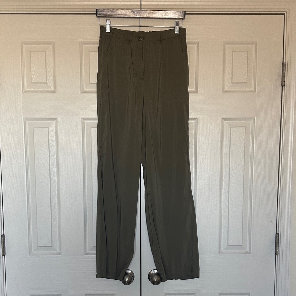 Max Studio Olive Trousers, Worn Once, Small
